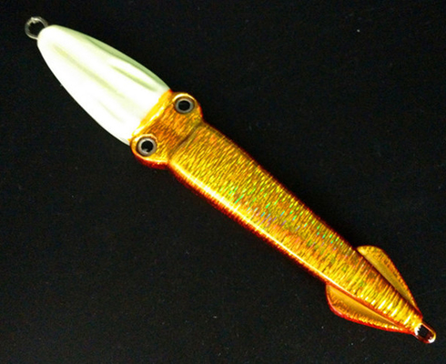 Lead alloy metal squid lure  120g 150g 180g 200g 300g 5colors with luminous supplier