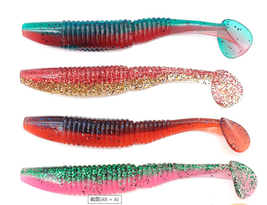 12cm 8.6g T- tail soft bait plastic fishing lure supplier