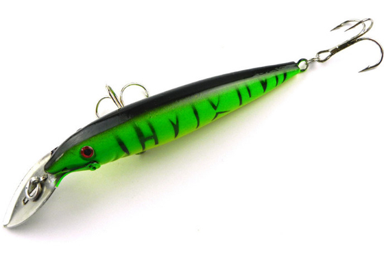 14cm 16.2g  metal tongue action diving muti colors  hard plastic fishing lure supplier