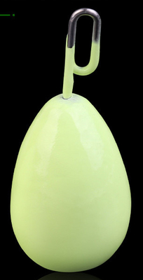 30~150g water drop shaped enviroment protection luminous lead weight with two kinds of nose supplier